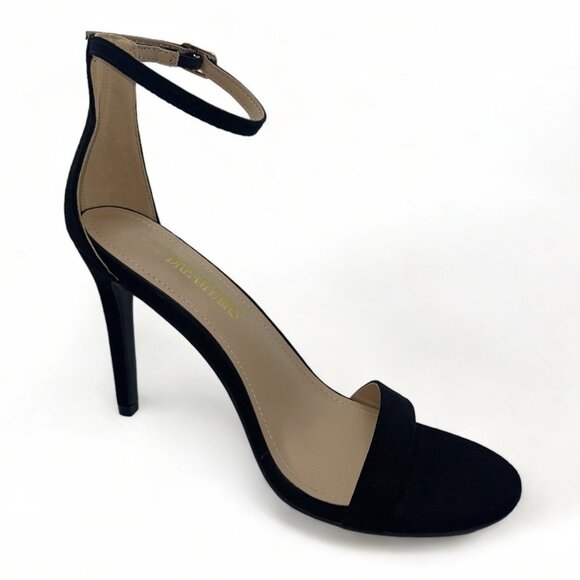 Dream Pairs High Heel Sandals Size 9 Black Open Toe Ankle Strap Women's - Picture 2 of 7